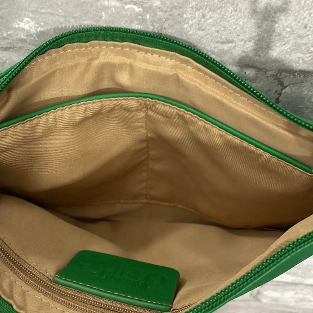 Charming Charlie Green Crossbody Bag with Chain Strap